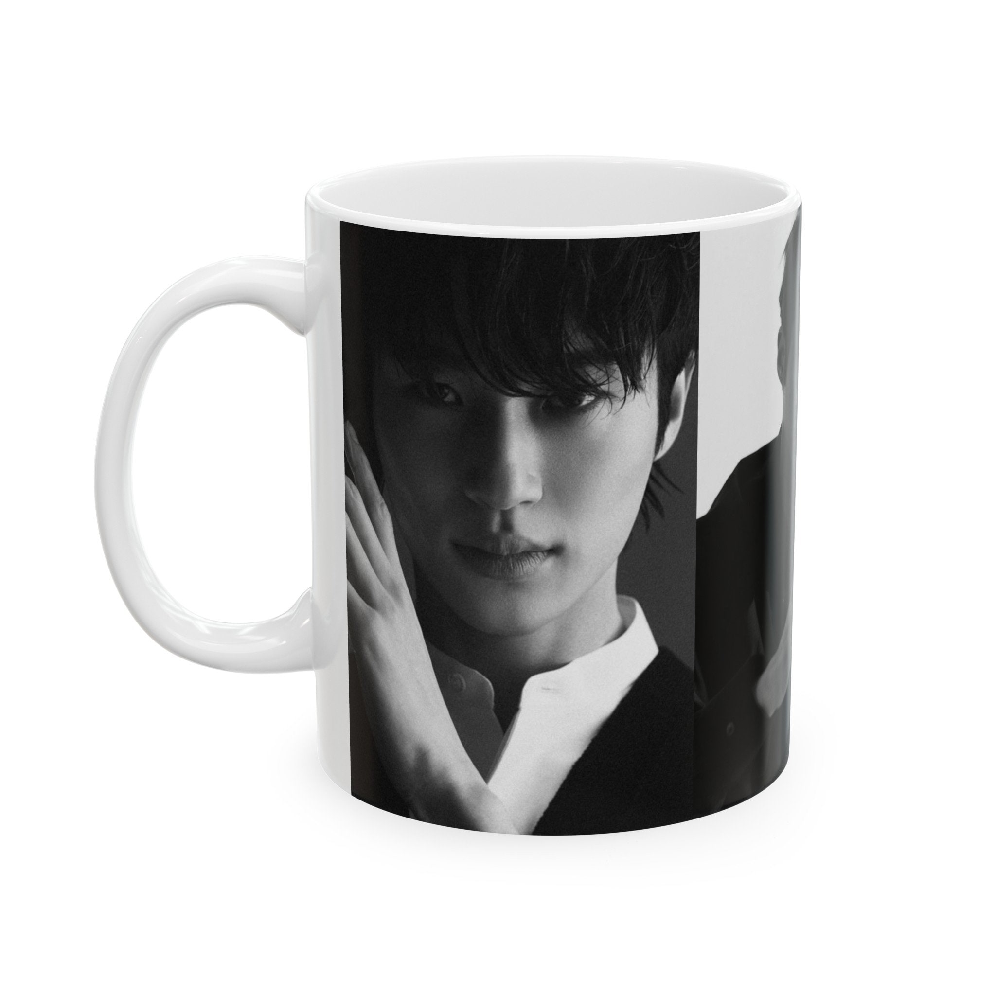 Byeon Woo Seok Ceramic Mug 11oz, Perfect Gift for Kdrama Fans, Korean Mug Gift, White Mug, 11oz