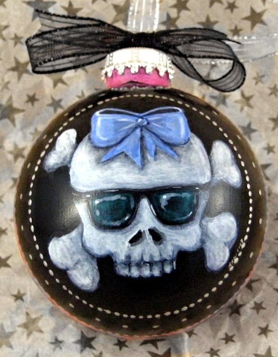 girly skull ornaments