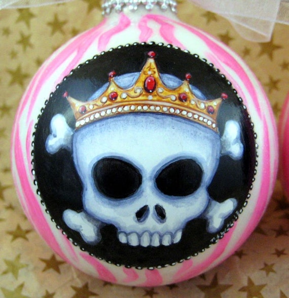 girly skull ornaments