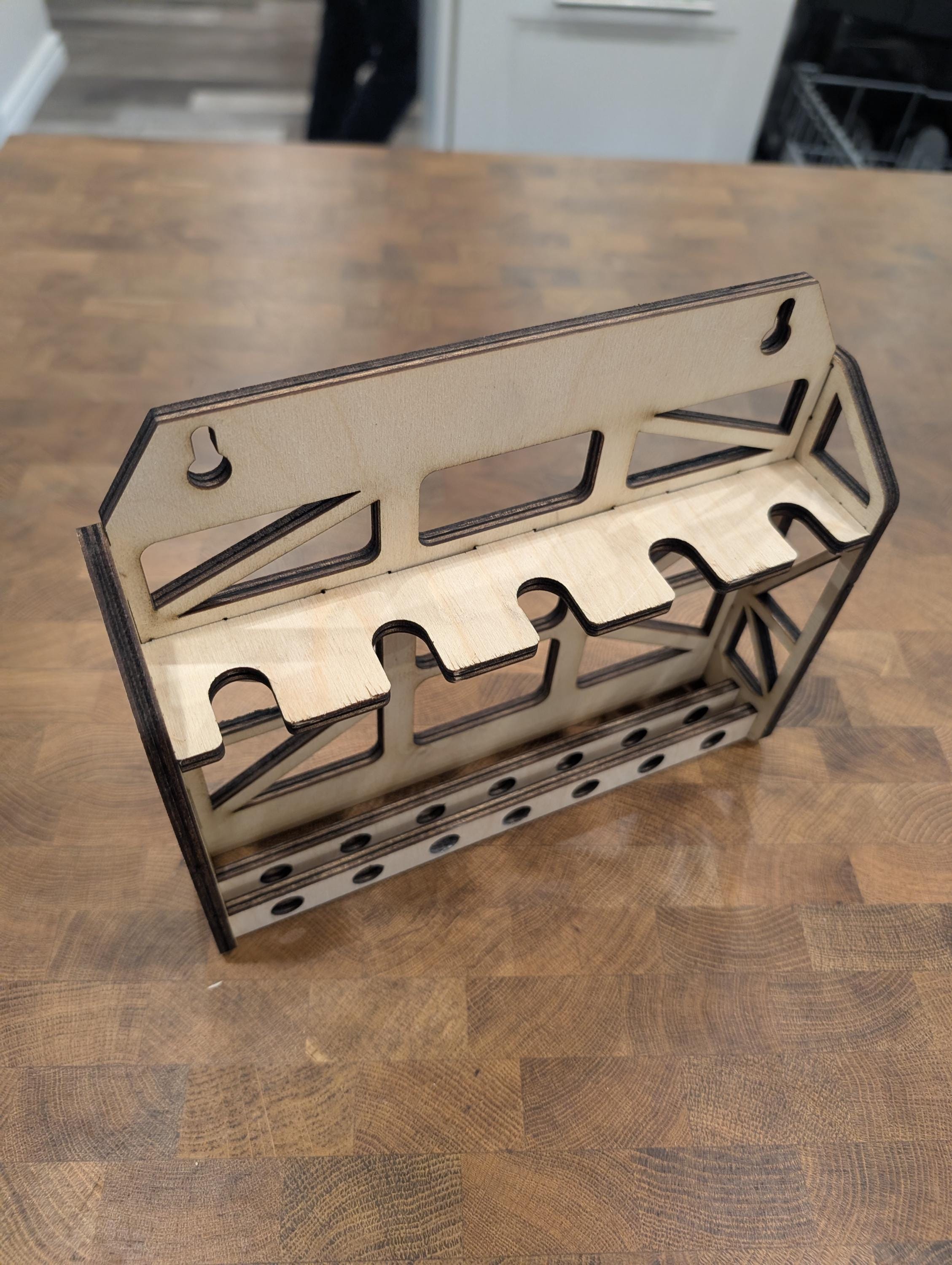 Dxf Chisel Laser Cut DIY 5 Slot Chisel Holder Plans Svg, Dxf, Aifiles for Tool ...