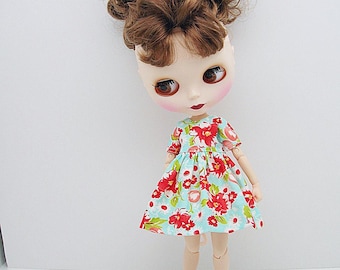 Blythe Dress, Blythe Clothes, Short dress, Brights Floral