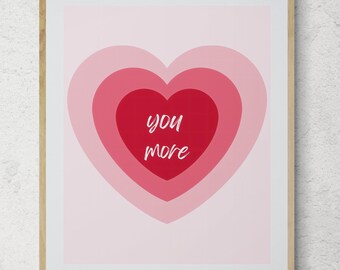 Love you more, Nursery Art, Nursery Decor, Digital Art, Wall Art, Digital Prints