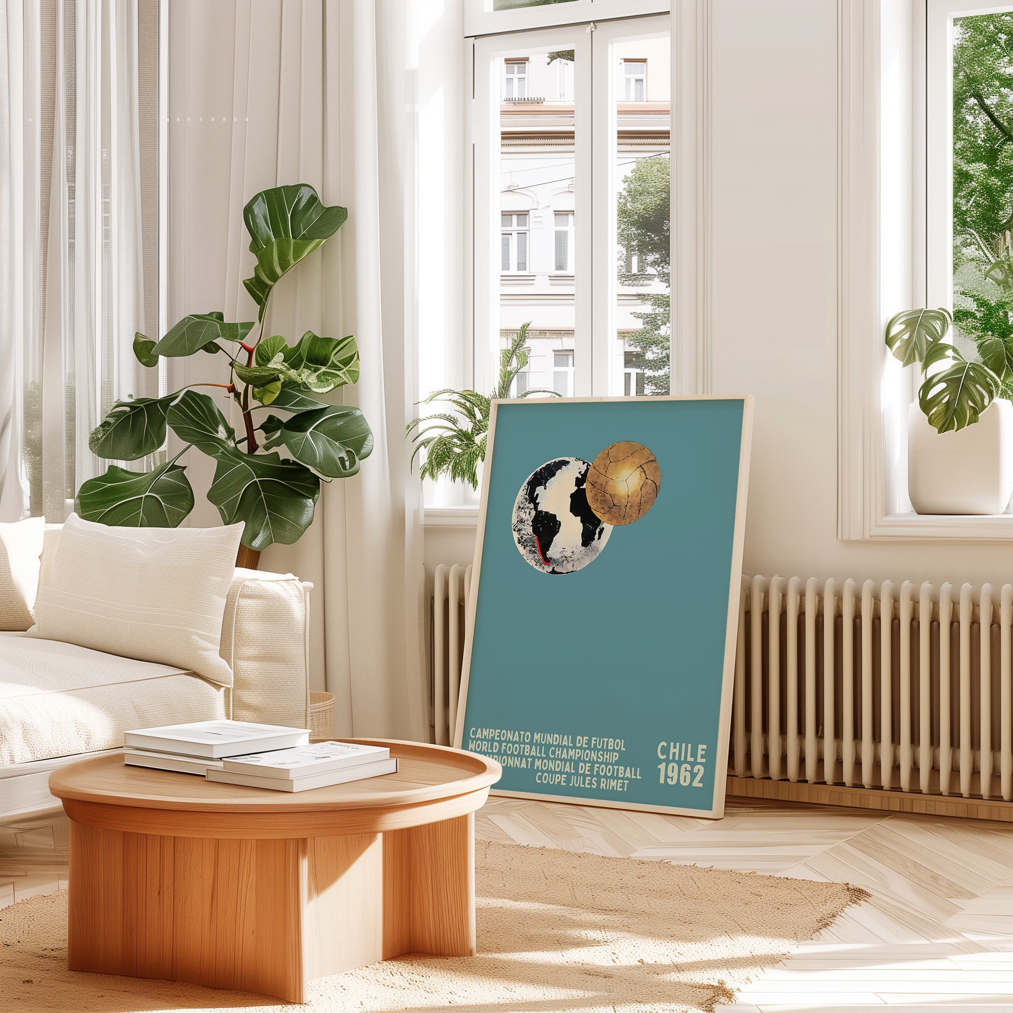 World Cup 1962 Print, World Cup Poster, Football Poster, Soccer
