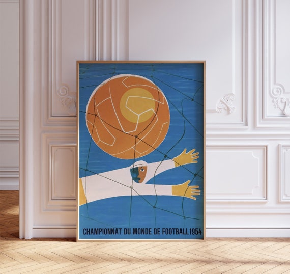 World Cup 1954 print, World Cup Poster, Football Poster, Soccer Poster, Sports Wall Art, Vintage World Cup, Football Print, Soccer Print