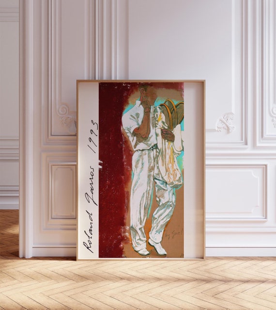 Roland Garros 1993 Print, Tennis Poster, Roland Garros Poster
