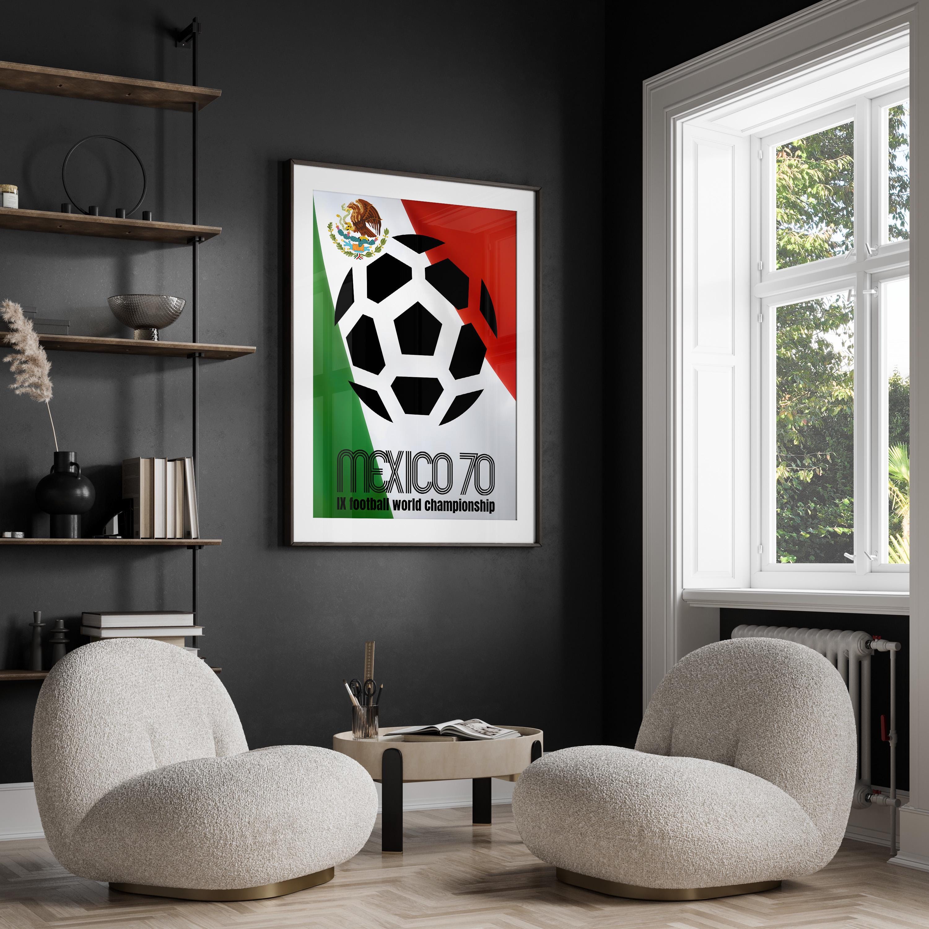1970 年ワールドカップ プリント、ワールドカップ ポスター、サッカー