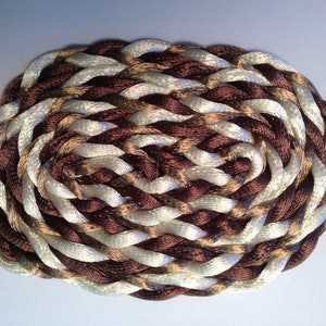 Caramel Macchiato Miniature Oval Braided Rug