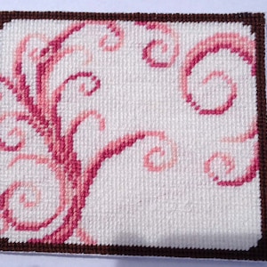 Dollhouse Miniature Swirly Needlepoint  Rug (Gold)