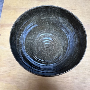 Green serving bowl
