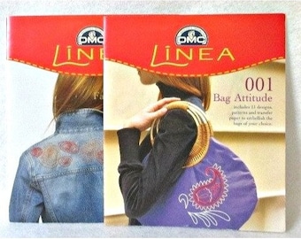 Embroidery Patterns 2 DMC Linea Books001 Bag Attitude 002 Fashion Attitude