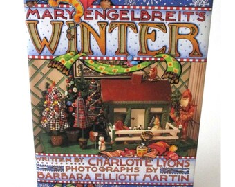 Livre vintage Mary Engelbreit's Winter à couverture rigide, 1996