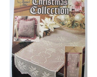 Filet Crochet Christmas Collection Patterns by Wilma Bonner 1999 Annie's Attic 871551