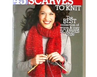 45 Scarves to Knit The Best Collection of Warm & Cozy Scarves Scarf Knitting Book Patterns Handmade Gifts for Family Friend