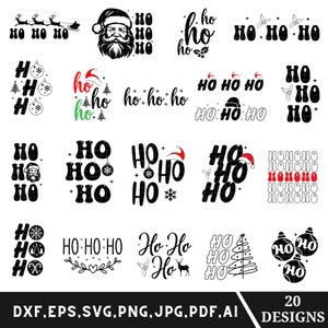 Ho ho ho Dateien, Weihnachten Bundle, Frohe Weihnachten Weihnachten, Weihnachten Zitate svg, Weihnachtsmann svg, Urlaub svg, Winter svg, Cricut Dateien
