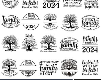 Family reunion svg png bundle, Family tree svg, Tree of life svg, Family reunion deep roots svg, Family reunion 2024 svg, Family vacation
