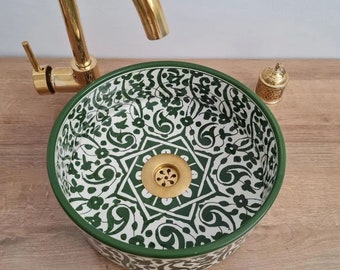 green bathroom Sink 100% Handmade,Vessel Sink, Sink Vanity ,free shipping