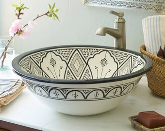 Marokkanisches Keramikwaschbecken – traditionelles Design für stilvolle Badezimmer