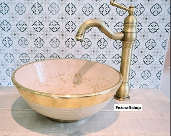 bathroom Sink ,ceramic sink ,handmade sink ,crafts sink ,drop in sink ,Traditional Design for Stylish Bathrooms