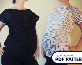 Parkette Top Maternity - PDF Pattern