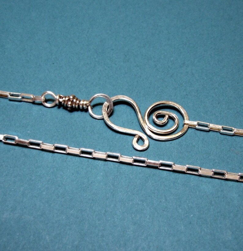 sterling silver long box chain CUSTOM length image 1