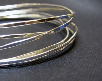 sterling silver wrapped bangle bracelet infinity bangle