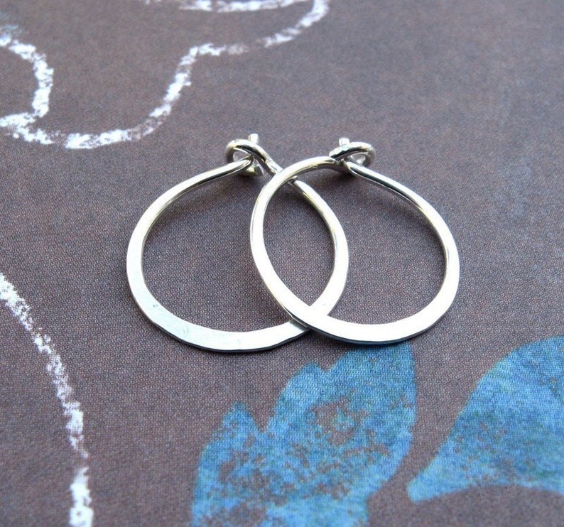 tiny hoops silver