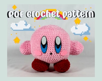 Schema all'uncinetto: file PDF Kirby Amigurumi