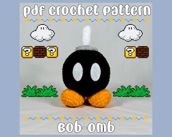 Crochet Pattern: Bob-Omb Amigurumi PDF File