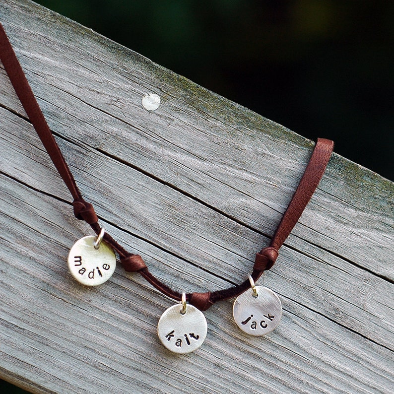 Personalized Bracelet Leather Wrap Bracelet Mom Bracelet Etsy