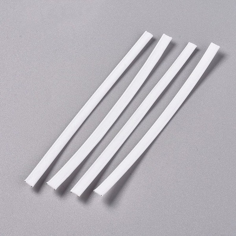 50 Nose Bridge Bendable Wire for Face Mask 10cm3.93, 5mm wide image 1