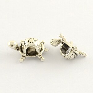 10, 20 or 50 Turtle  European Spacer Beads Ships from Florida