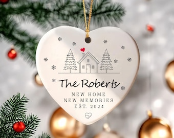 Personalized new home ornament | New House New Beginning | Housewarming Gift for Women | New Home Gifts | New Home Owners Gift Idea