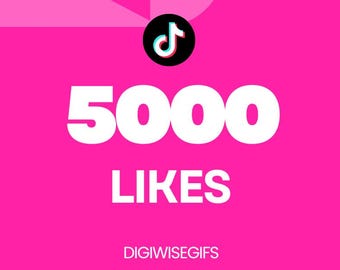 5000 Mi piace su TikTok, Crescita rapida dell'account / Consegna rapida / Aumento dell'engagement sui social media