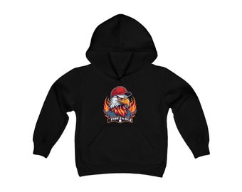 Sweat-shirt à capuche épais pour jeune - Fire Eagle Baseball