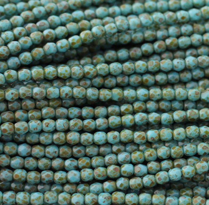 Dark Teal 25 6 mm Czech Glass Firepolish Beads