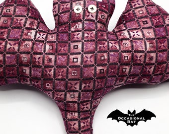 Pinkish Abstract Bat Pillow *SALE*