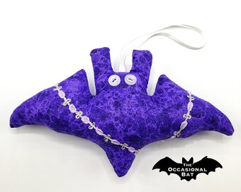 Purple Microbat with Dainty Lavender Flower Trim