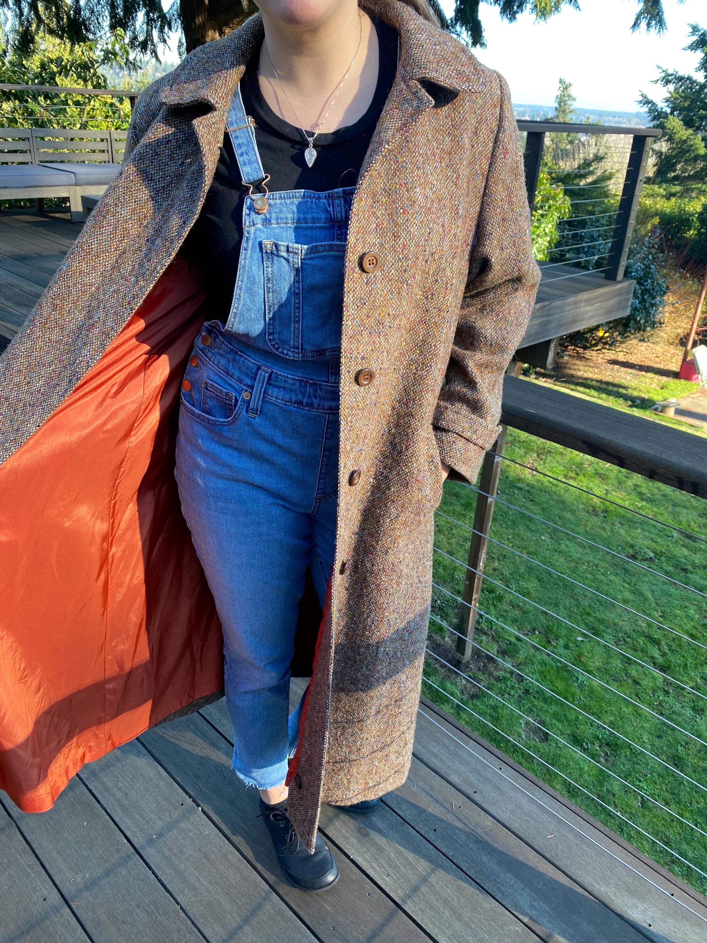 ジャケット・アウター 80s JIMMY HOURIHAN Tweed Long Coat Jimmy Hourihan tweed coat dating help | Vintage Fashion Guild Forums