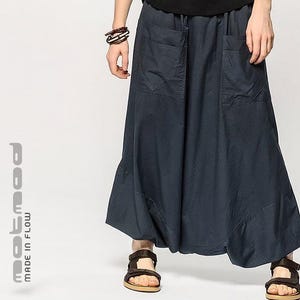 Men’s Cotton Harem Pants – Lightweight Aladdin Trousers for Yoga, Lounge, Travel – Boho Style, Relaxed Fit
