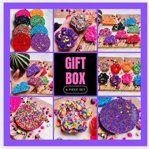 GIFT BOX (6 picky pads) | Gift | Nontoxic | Birthday | Distracting Nail biting Skin Picking Stress Fidget | UK made