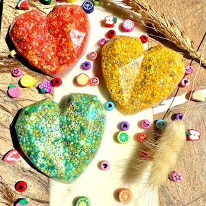 HEART Picky Pad • 9 Colours • Sensory Aid • Latex Free • Fidget Pad • Beaded • Distraction • Fidget Aid • Soft Fidget • Picking • POP