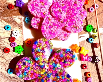 "Handgefertigtes ""Blumen-Picky-Pad"" - ein sensorisches Fidget-Spielzeug für Angst, Stimmung, Hautreizung."
