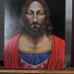 portrait of Jesus Christ in oil