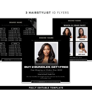 Instagram Post Template, Pricing Flyer, Booking Flyer, December Hair Flyer, December Booking, Editable Canva Template,Pricelist , Hair