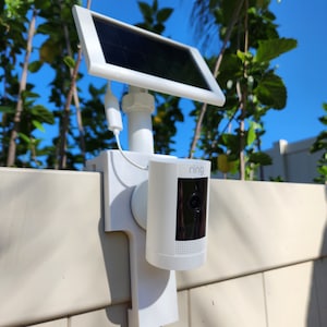 Ring camera fence mount for Camera + Solar Panel | Ring Spotlight & Stick Up Cameras | Damage-Free | My Fence Buddy