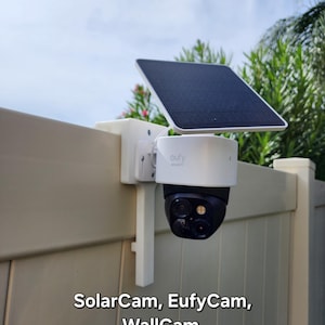 eufy camera fence mount | S120, S220, S330, S340, E30, S3 Pro | Damage-free | Adjustable | My Fence Buddy
