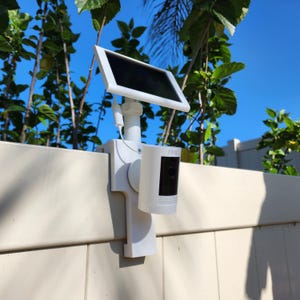 Ring Camera Fence Mount - Easy, Damage-Free, Fits Spotlight, Stick Up, Outdoor Cam, & Solar Panel