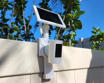 Ring Camera Fence Mount - Easy, Damage-Free, Fits Spotlight, Stick Up, Outdoor Cam, & Solar Panel