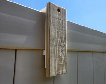 Universal fence mount bird feeders, weather stations, cameras, security lights, hanging plants | Damage-Free