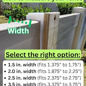How to measure your fence